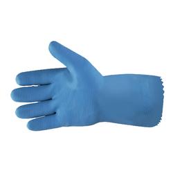 Picture of 18-Mil Blue Unlined Latex Gloves